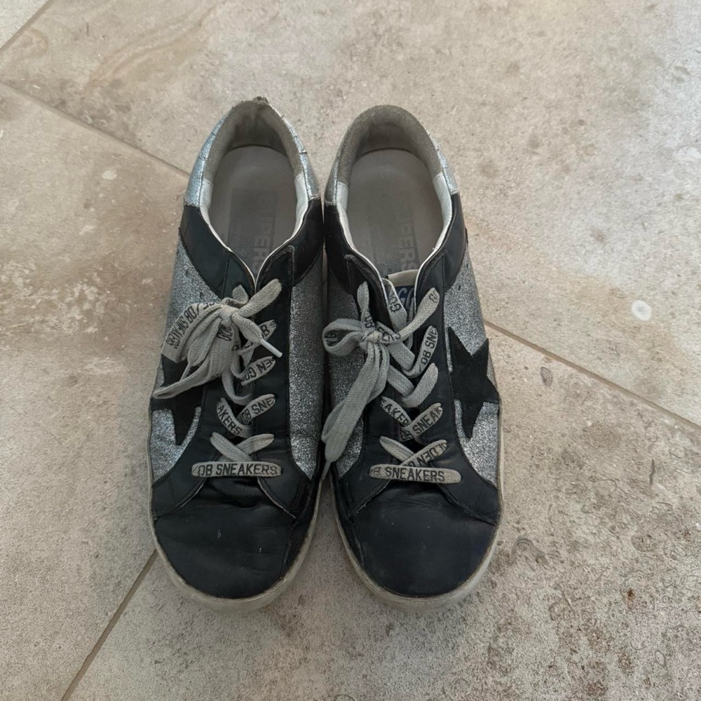Golden Goose Black and Gray Sneakers
